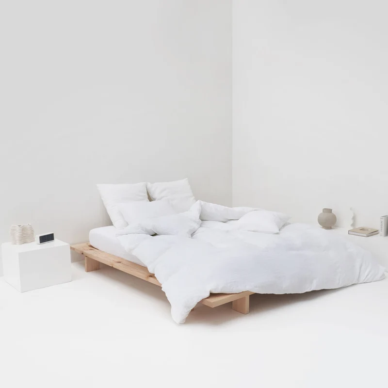 Parure de lit en lin lavé 190g/m² • Blanc