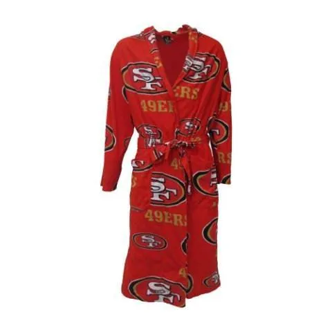 San Francisco 49ers Mens Red Microfleece Robe