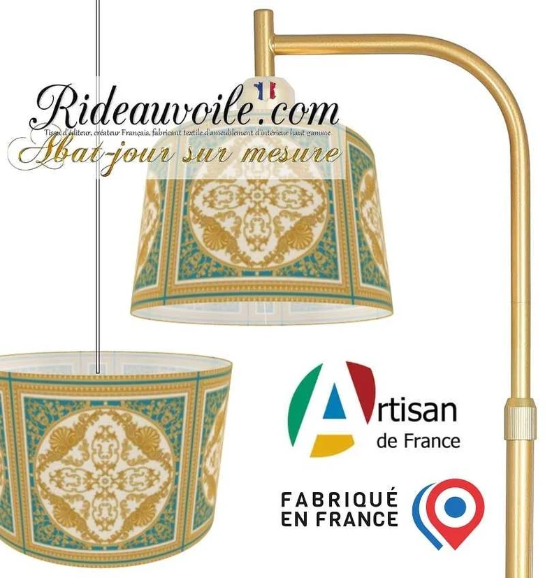Suspension luminaire abat-jour sur mesure | Tissu Ethnique Oriental Asie Maghreb