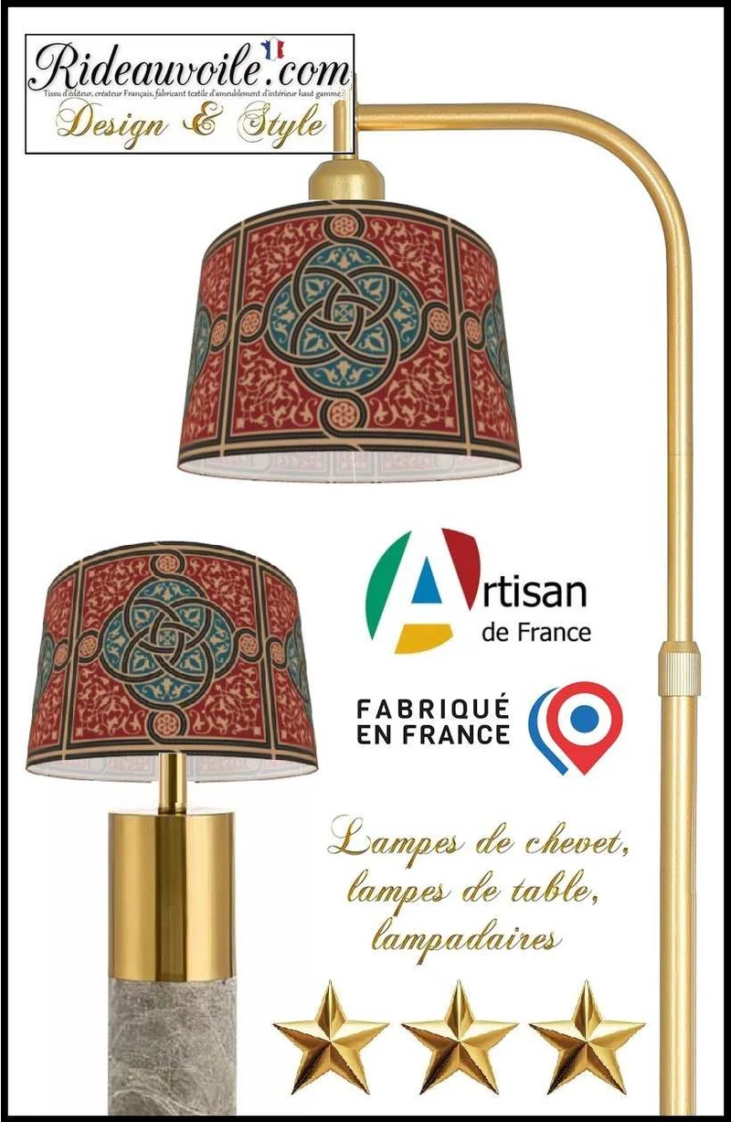 Suspension luminaire abat-jour sur mesure design Ethnique Oriental Asie Maghreb