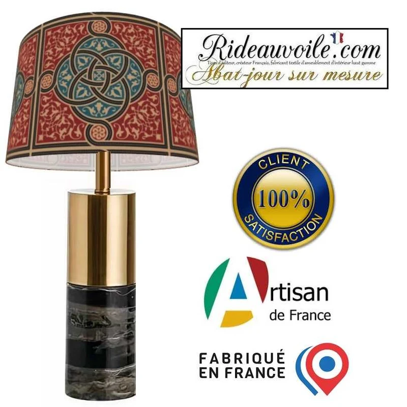 Suspension luminaire abat-jour sur mesure design Ethnique Oriental Asie Maghreb