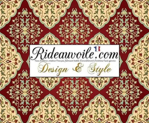 Tissu imprimé Création abat-jour sur mesure design Ethnique Oriental Asie Maghreb