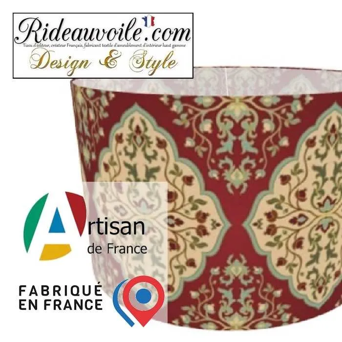 Tissu imprimé Création abat-jour sur mesure design Ethnique Oriental Asie Maghreb