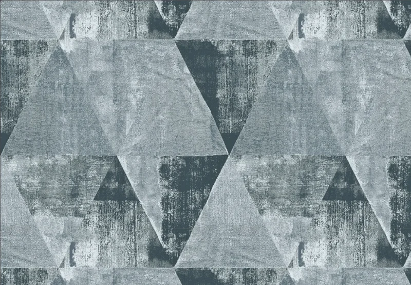 Geometric Triangles Velvet Black Navy Green - 3 colour to choose