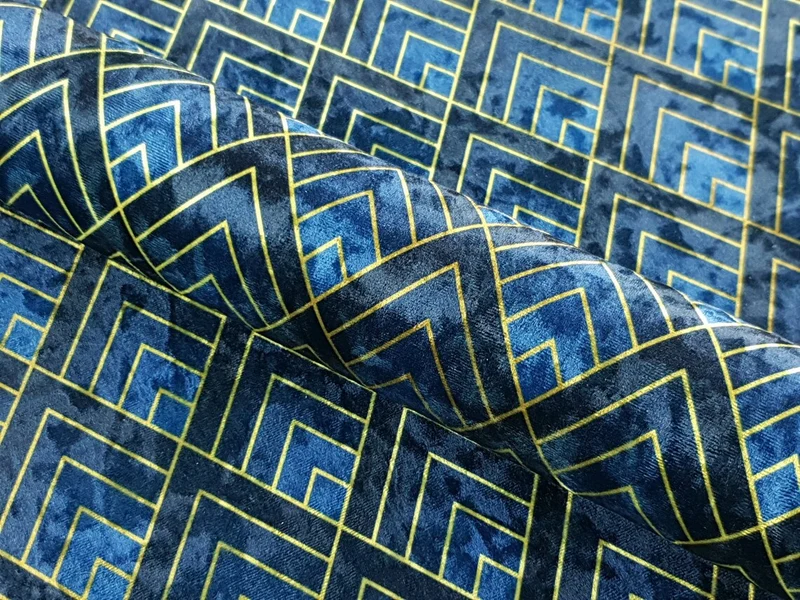 Navy Art Deco Ornament