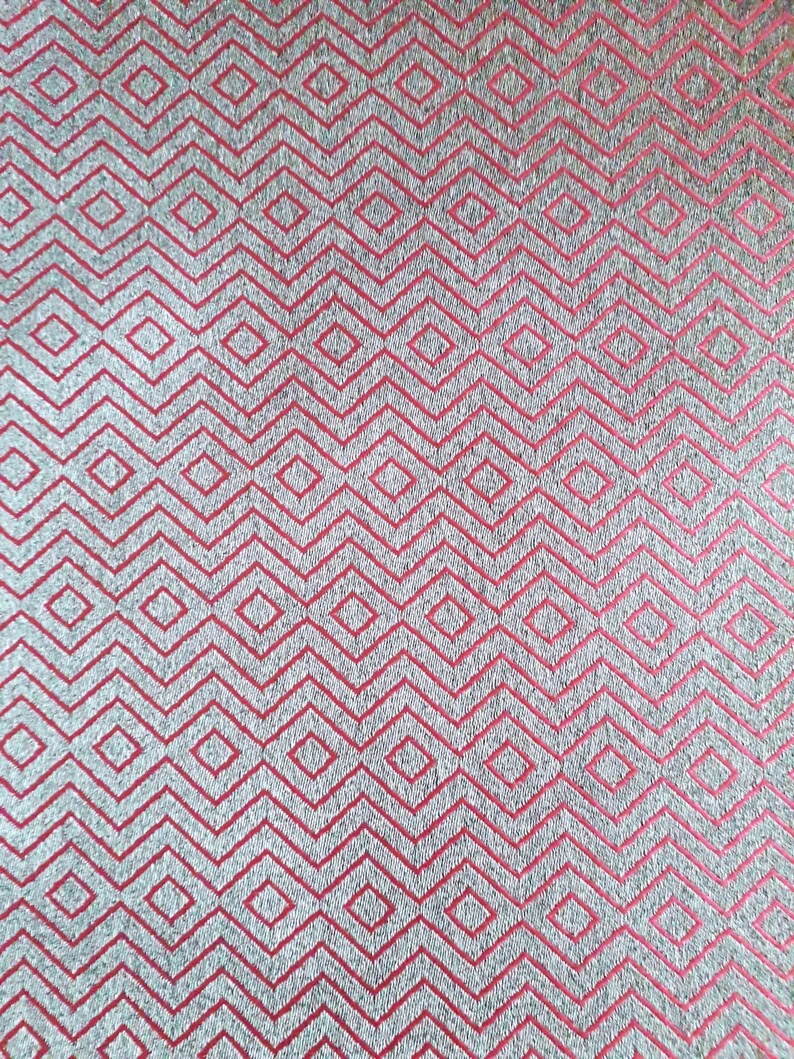 Luxury Embroidered Fuschia Outdoor Fabric