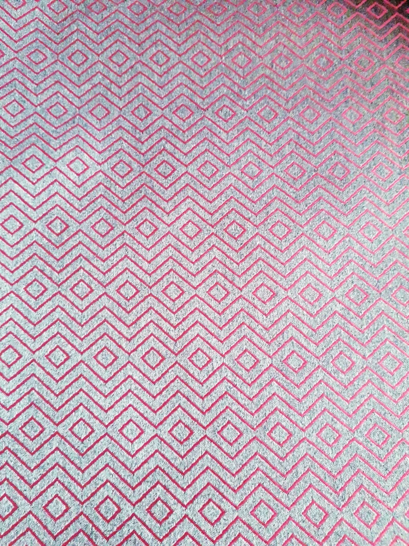 Luxury Embroidered Fuschia Outdoor Fabric