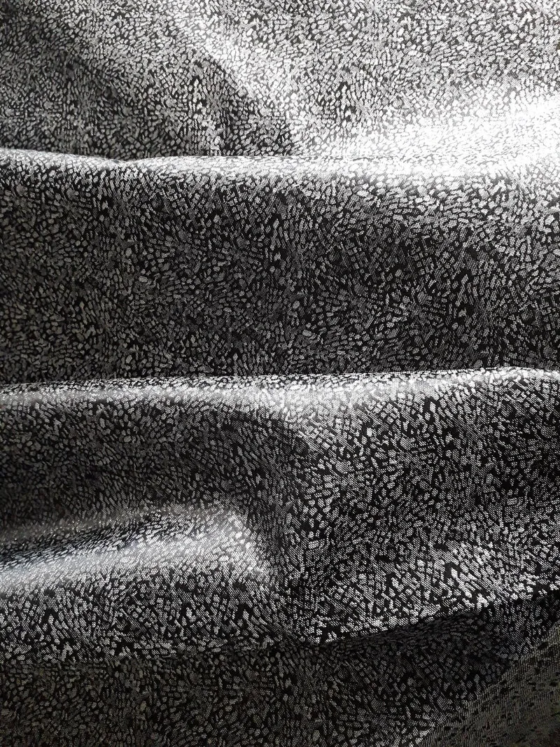 Luxury Silver Metalized Outdoor Fabric