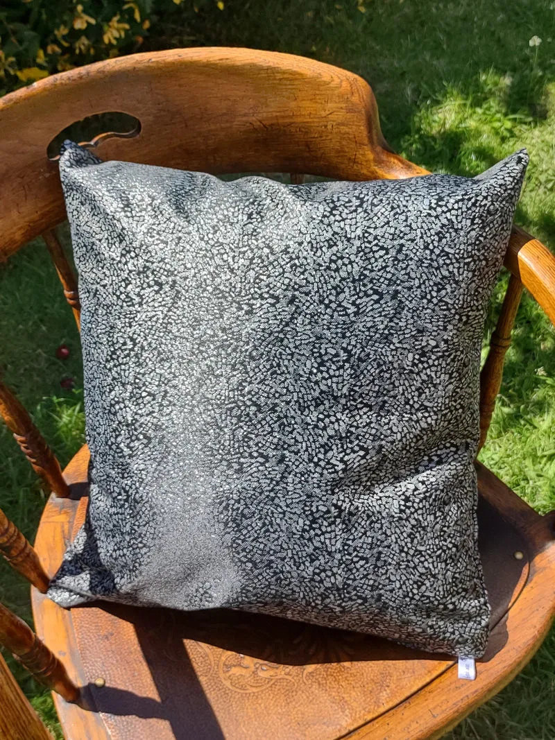 Luxury Silver Metalized Outdoor Fabric