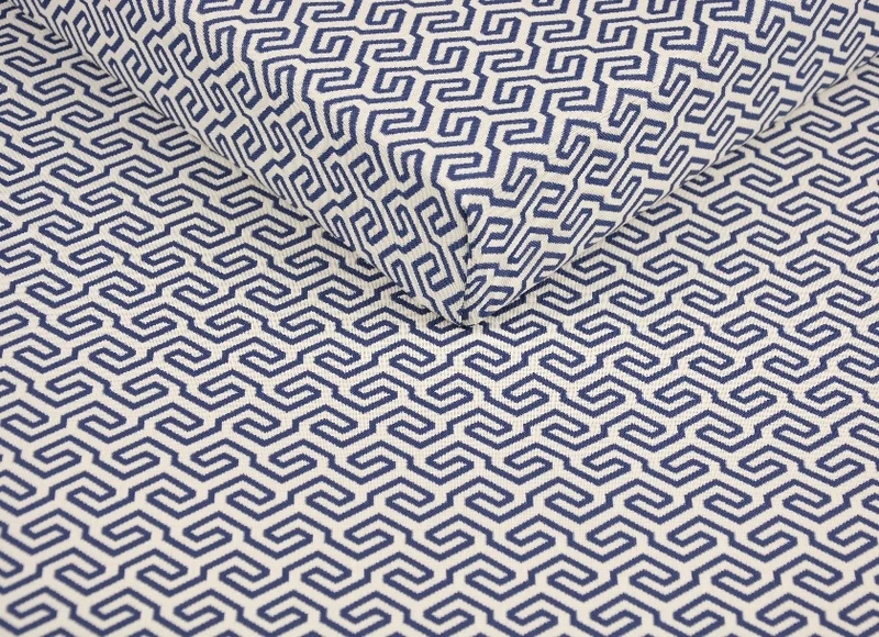 Geometric Outdoor Waterproof Garden Fabric - double sided, sold by half a metre - 8 colours to choose