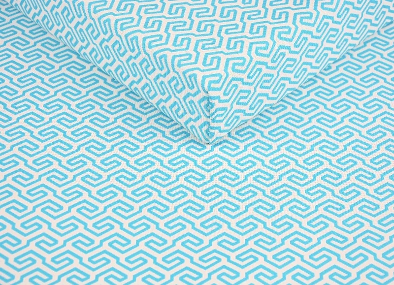 Geometric Outdoor Waterproof Garden Fabric - double sided, sold by half a metre - 8 colours to choose
