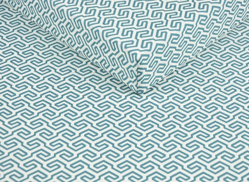Geometric Outdoor Waterproof Garden Fabric - double sided, sold by half a metre - 8 colours to choose