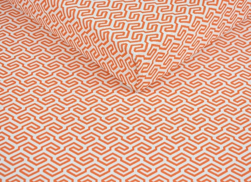 Geometric Outdoor Waterproof Garden Fabric - double sided, sold by half a metre - 8 colours to choose