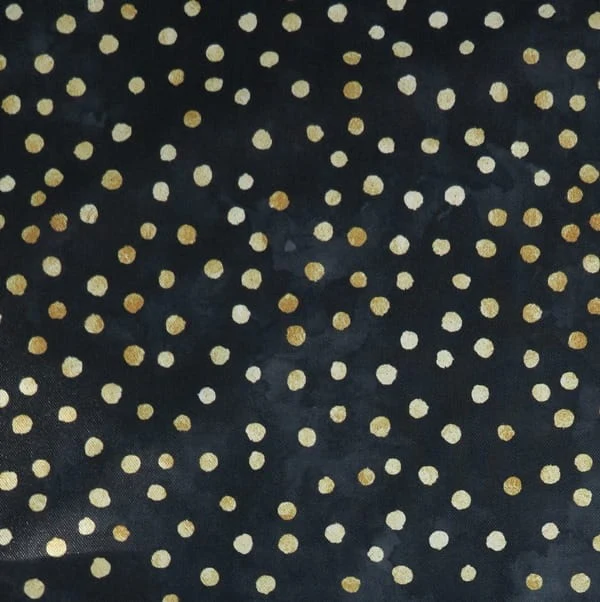 Gold Dots Black