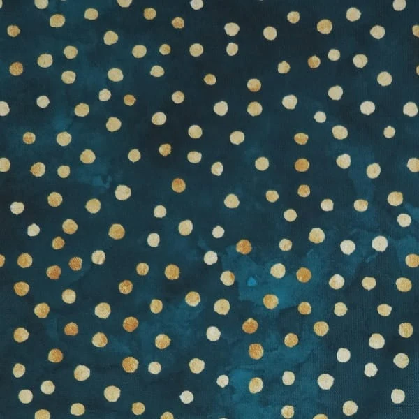 Gold Dots Teal