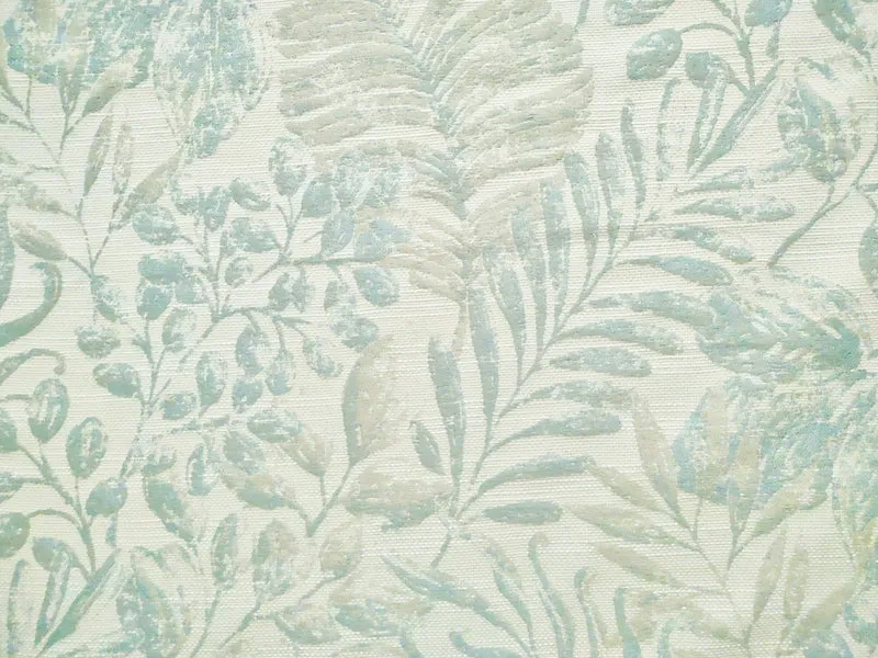 Green Floral Linen