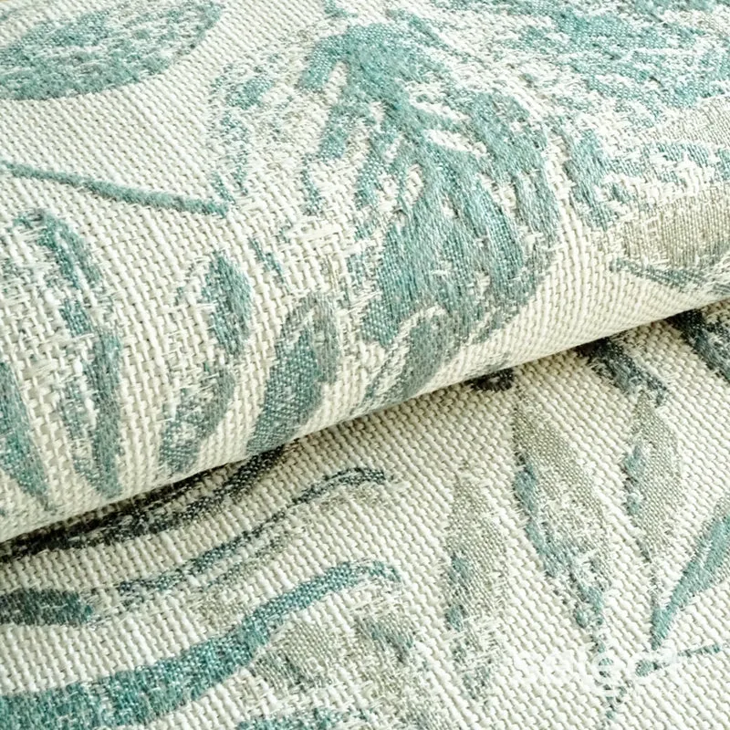 Green Floral Linen