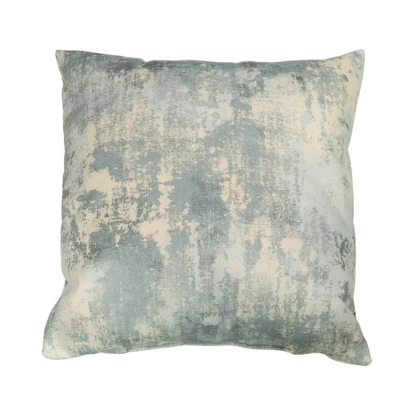 Blue Camouflage Abstract Decorative Velvet Cushion 40x40cm+