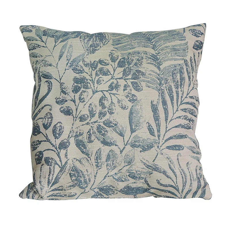 Blue Floral Decorative Cushion 45x45cm+