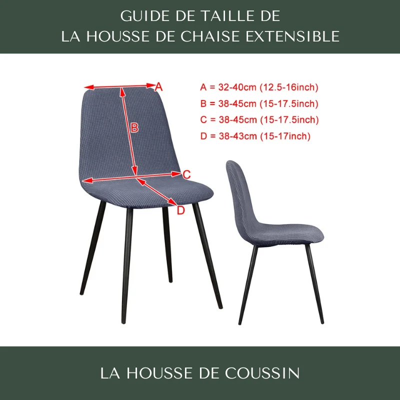 Housse de Chaise Extensible Scandinave