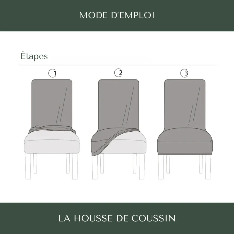 Housse de Chaise Extensible Blanche