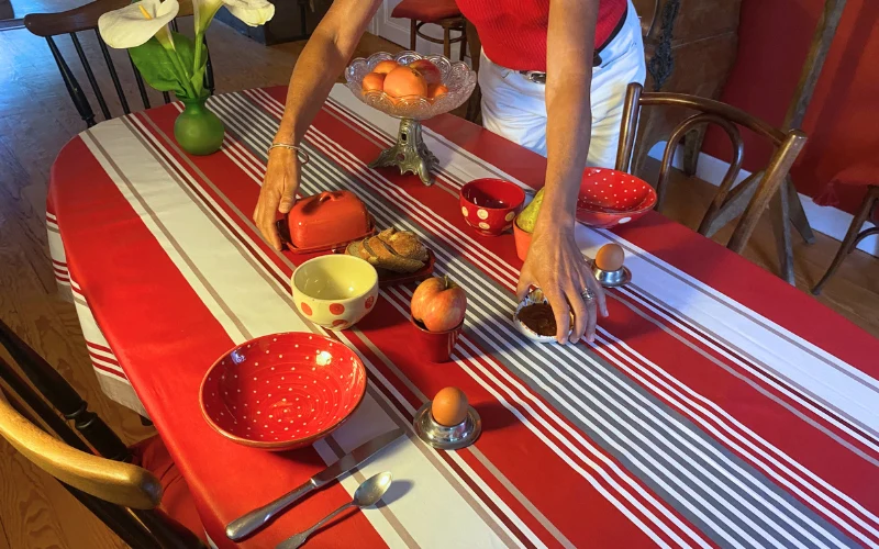 NAPPE ENDUITE "ARBONA" - Rouge
