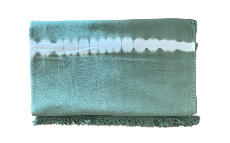 FOUTAS À FRANGES - Tie & Dye - kaki
