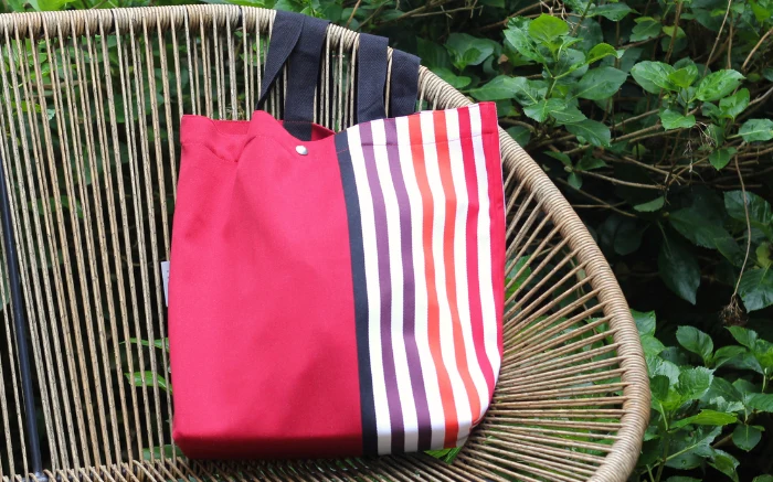 SAC EN TISSU RAYÉ "BIARRITZ"