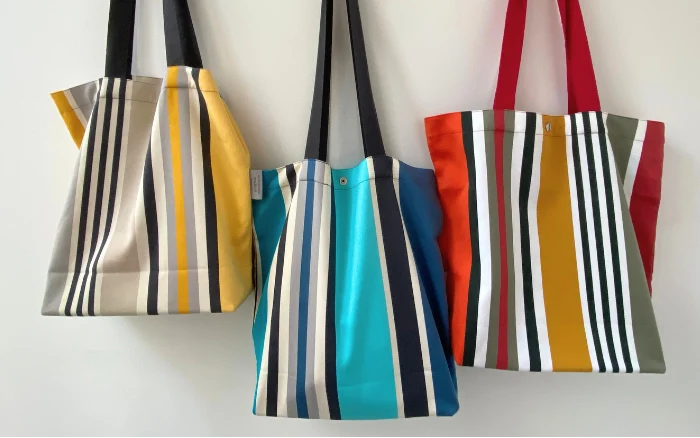 SAC EN TISSU RAYÉ "BIARRITZ"