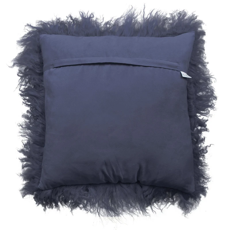 Housse de coussin en fourrure de mouton tibétain essence