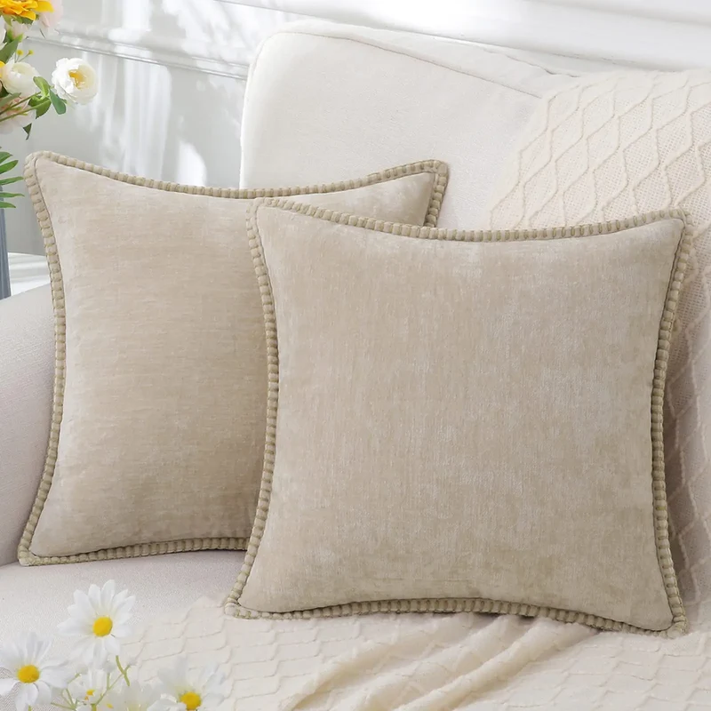 Housse de Coussin 40x40 Bord Cousu