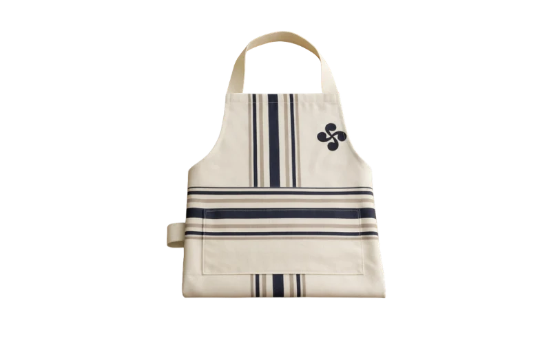 TABLIER "BLANC ET BLEU" - Croix basque