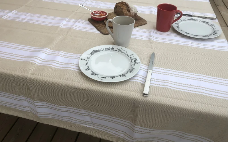 NAPPE "METIS" - Rayures blanches