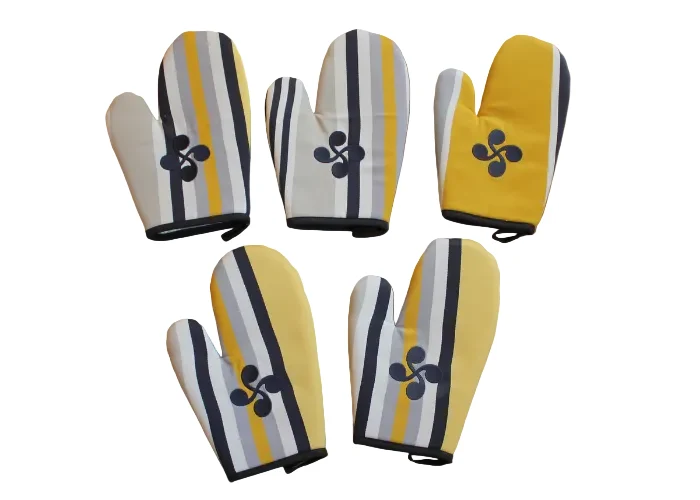 GANT DE CUISINE "IZARRA" - broderie croix basque
