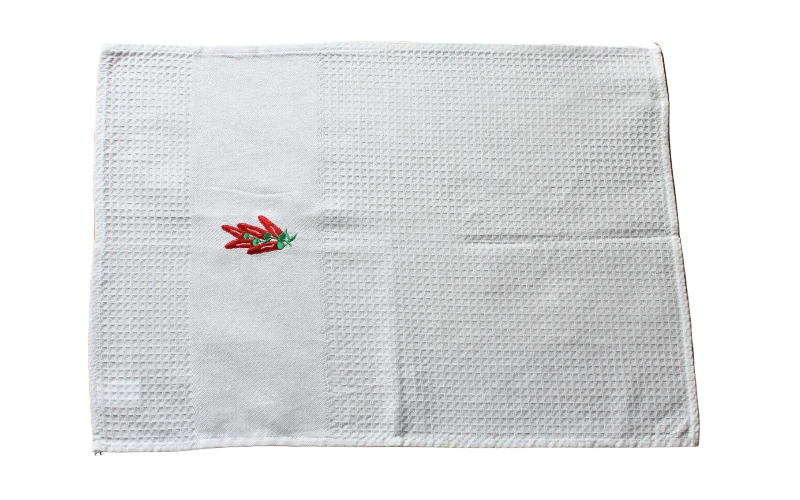 TORCHON "ERLEAK" - 3 broderies au choix