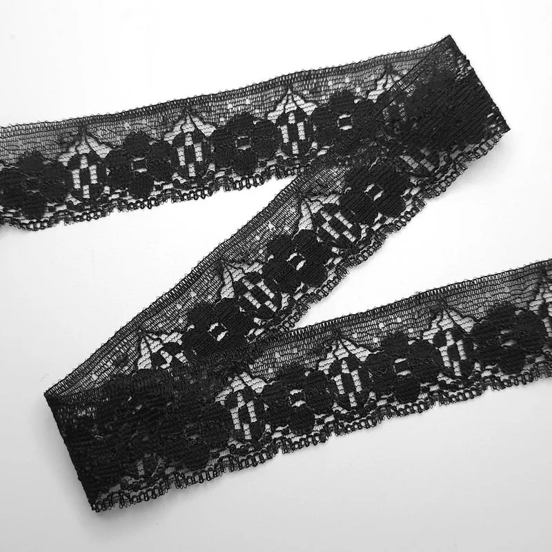 Galon de Dentelle | Noir | 28 mm