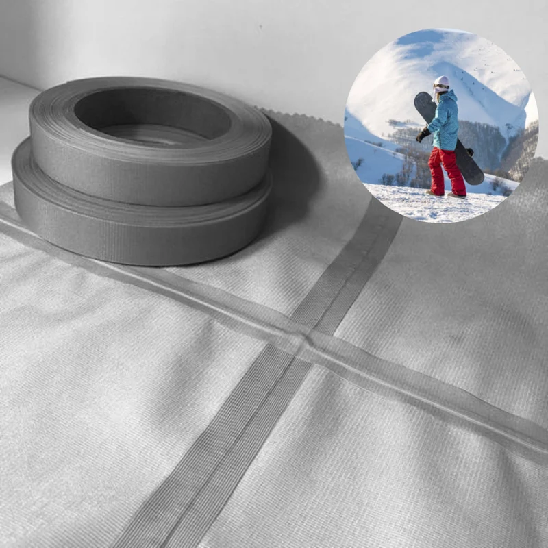 Ruban d'Étanchéité Thermocollant en Chiffon 3 Couches pour Vêtements Techniques Légers