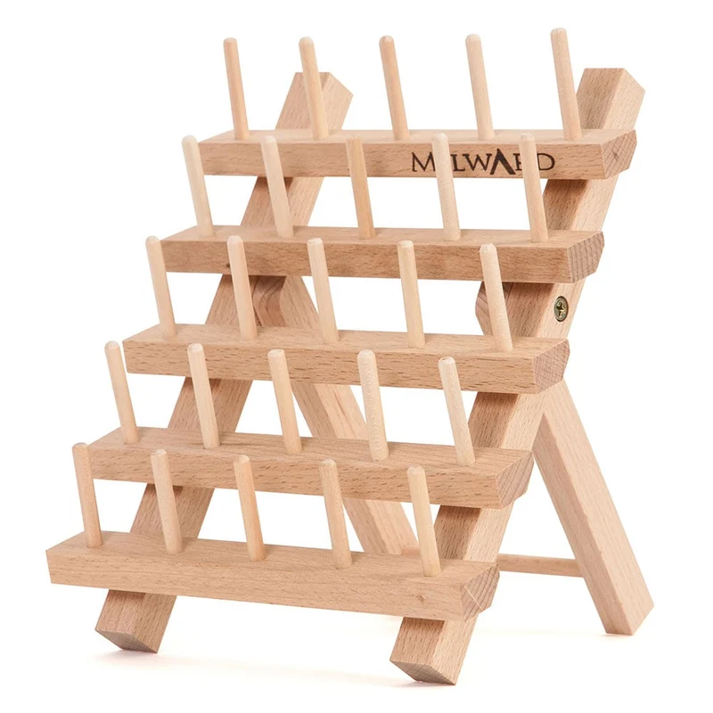 Milward | Présentoir en bois de 25 bobines | Bois de Hêtre