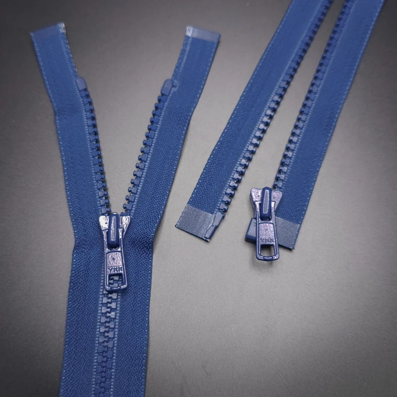 YKK Fermeture éclair séparable | Plastique | Bleu | #5 | 10'' - 25 cm
