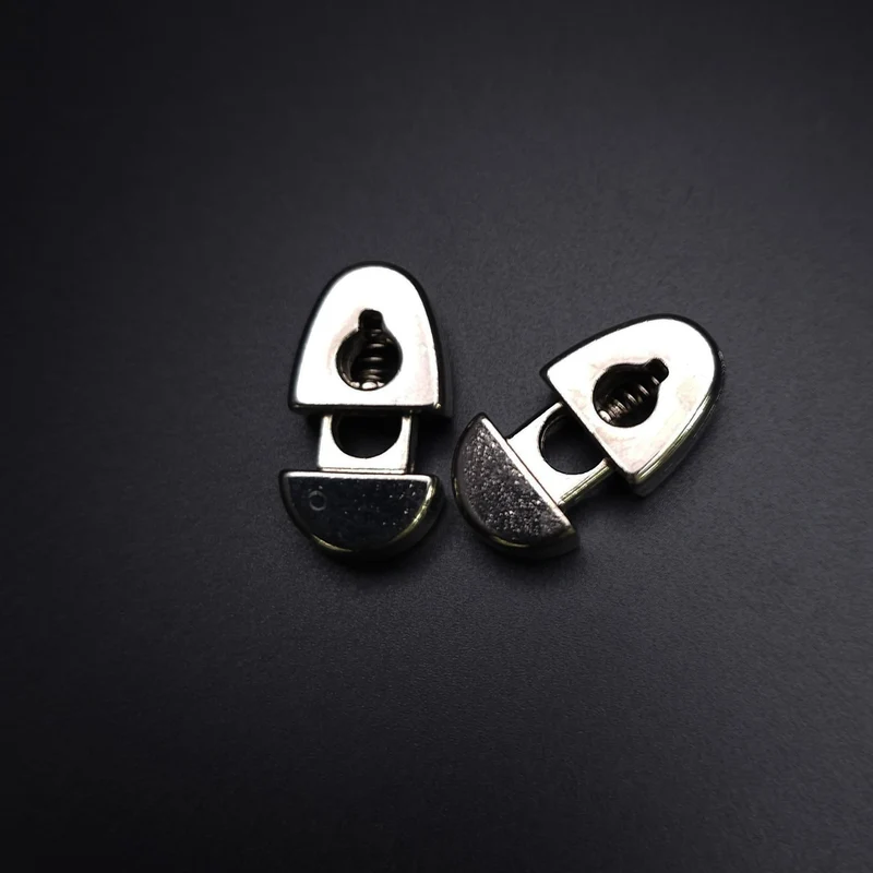Arrêts de cordon en métal | 2 Mcx | Argent | 5 mm