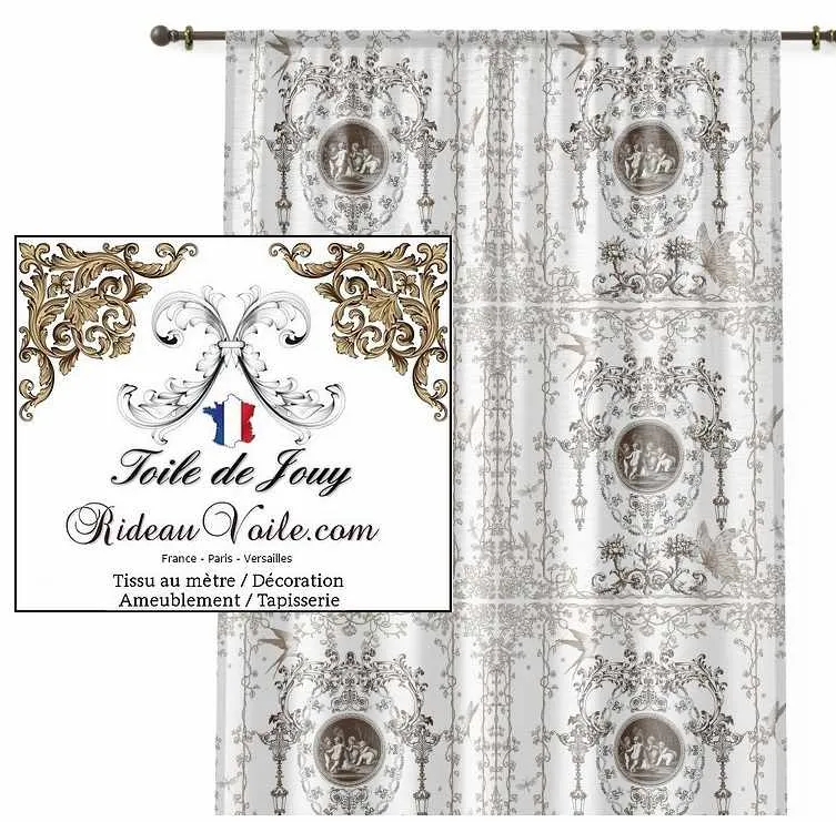 Toile de Jouy tissu ameublement Architecte intérieur Hôtel Restaurant Appartement décoration