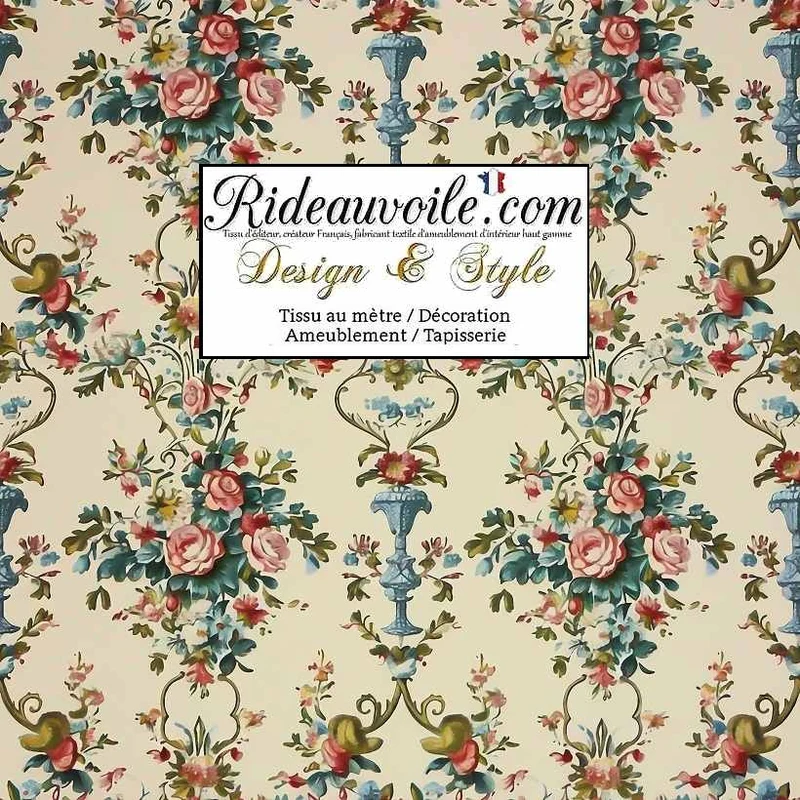 Architecture Rococo Tissu ameublement Classique ancien Baroque intérieur IGNIFUGE M1