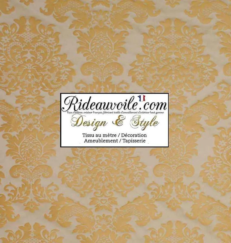 Architecte décoration intérieur Jacquard Baroque rideau Tapisserie Damasco Or