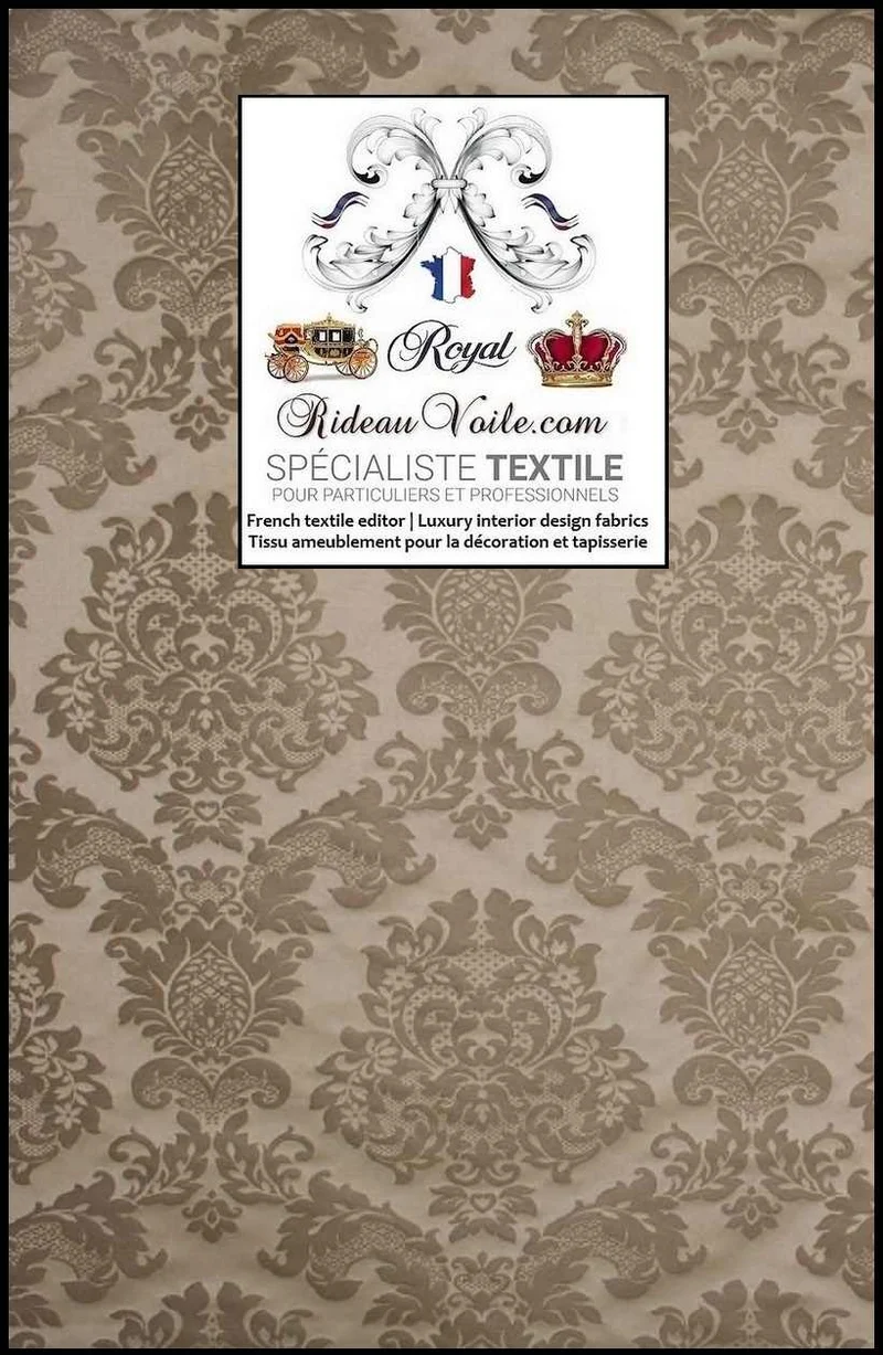 Architecte décoration intérieur Jacquard Baroque rideau Tapisserie Damasco mètre