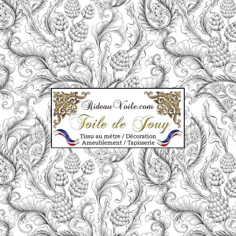 Rideauvoile | Paris tissu français éditeur Toile de Jouy d'ameublement mètre