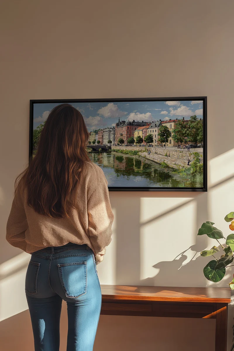 NORTHERN CALM, Oeuvre sur toile étirée