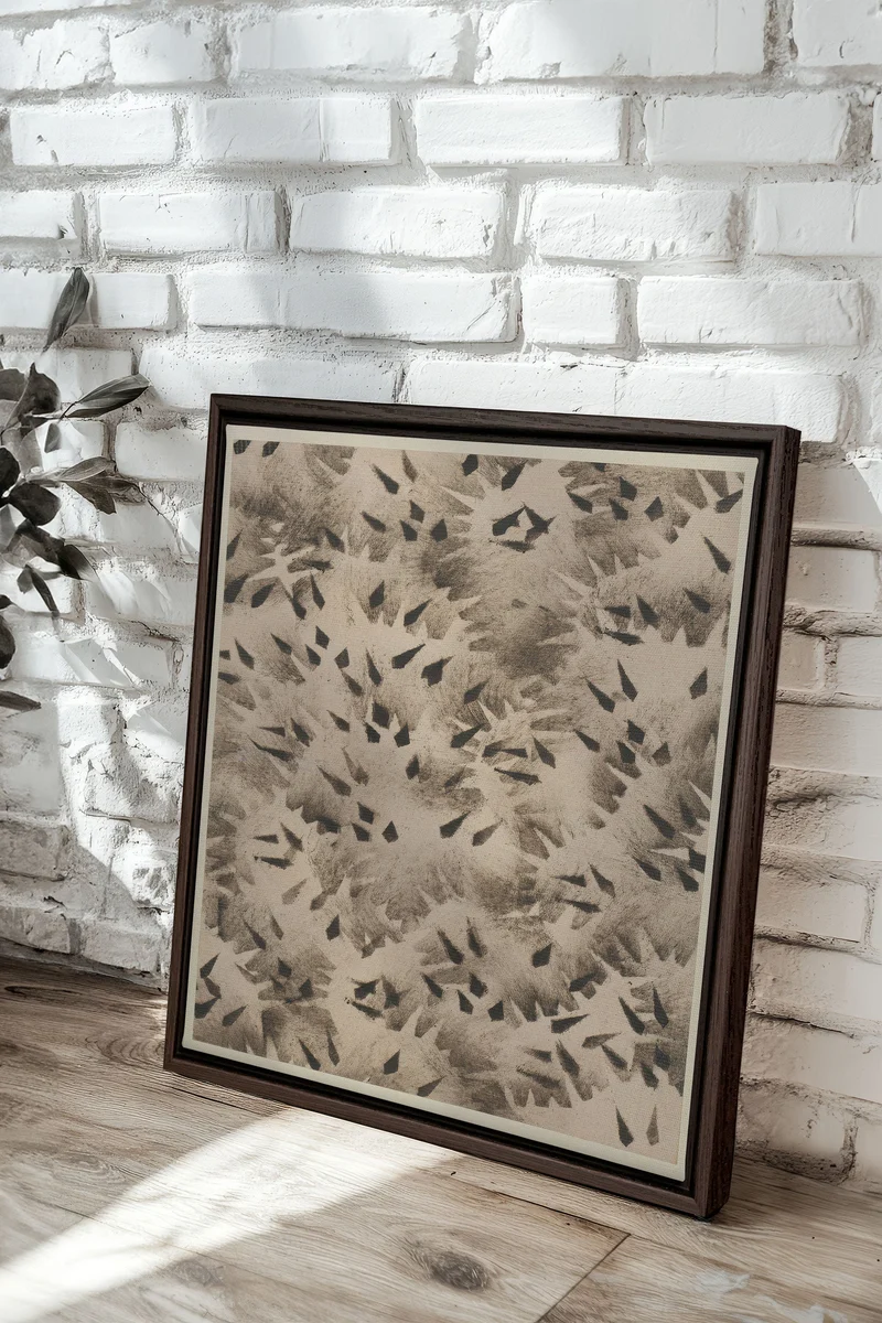 GRAIN D'OMBRE, Oeuvre sur toile étirée