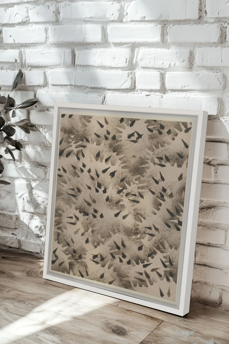 GRAIN D'OMBRE, Oeuvre sur toile étirée