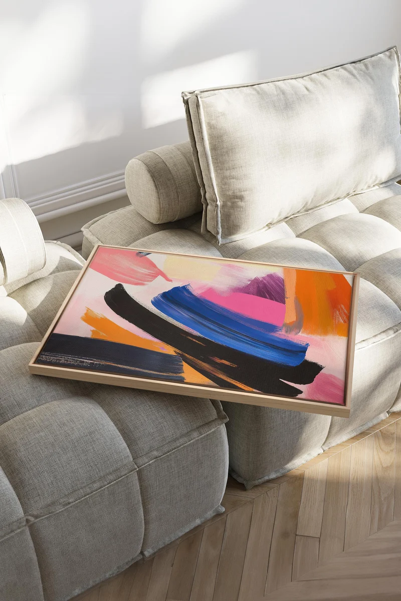 CREATIVE PULSE, Oeuvre sur toile étirée