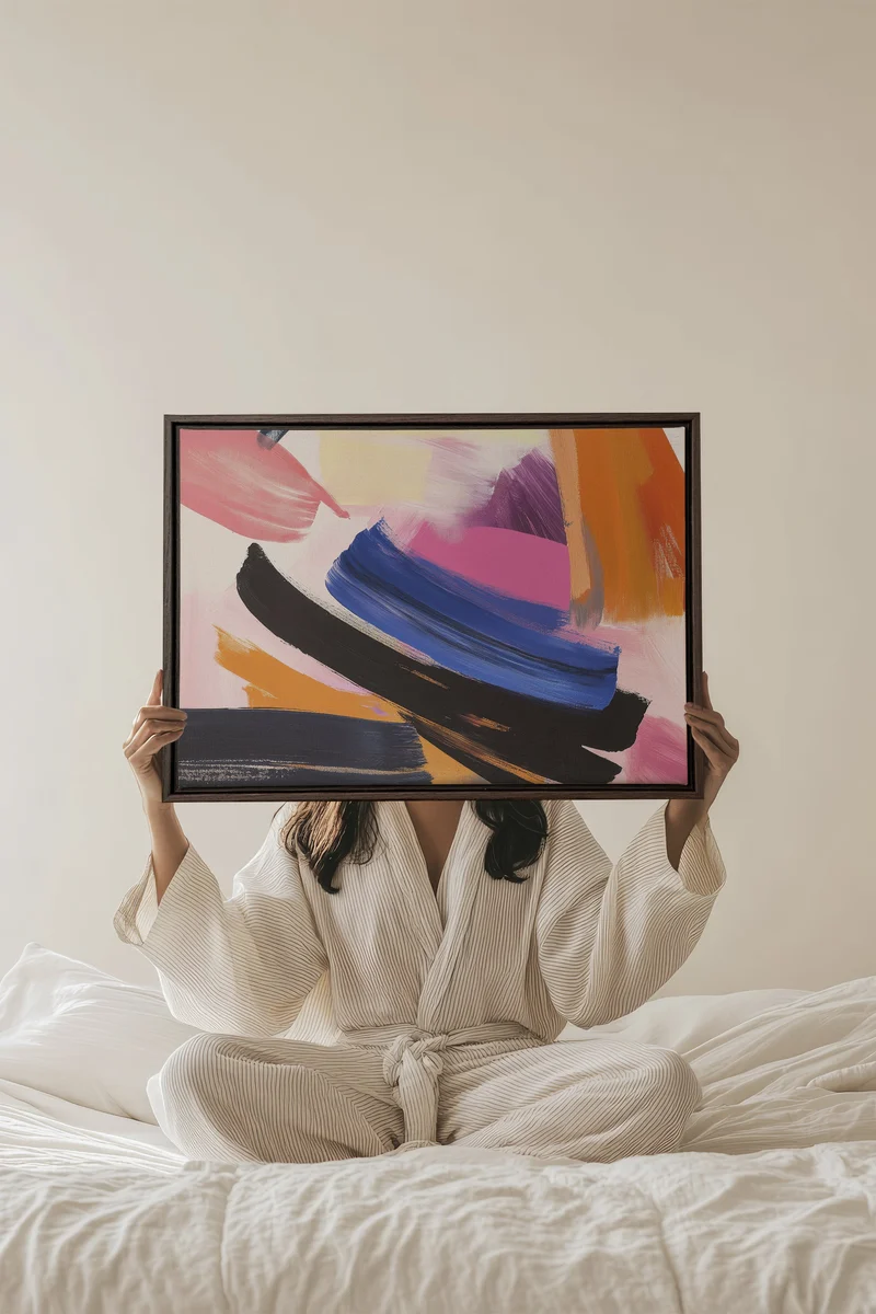 CREATIVE PULSE, Oeuvre sur toile étirée